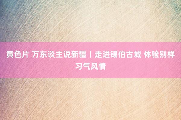 黄色片 万东谈主说新疆丨走进锡伯古城 体验别样习气风情