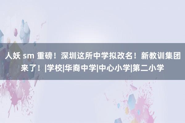 人妖 sm 重磅！深圳这所中学拟改名！新教训集团来了！|学校|华裔中学|中心小学|第二小学