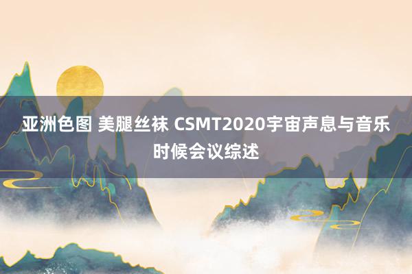 亚洲色图 美腿丝袜 CSMT2020宇宙声息与音乐时候会议综述